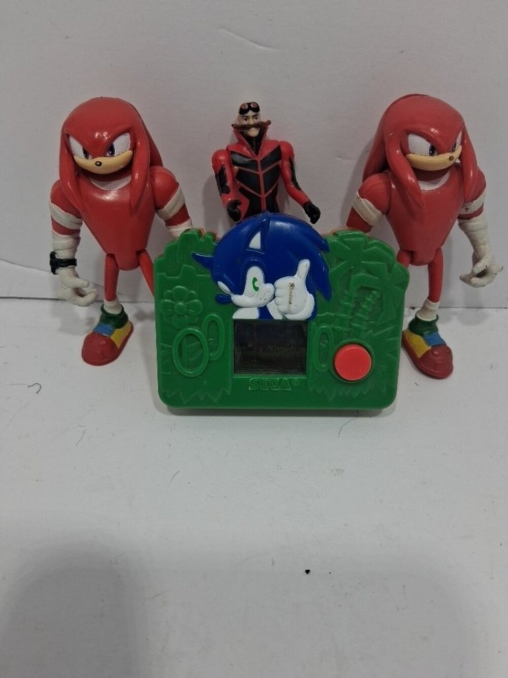 Sonic The Hedgehog Action Figure 3” Toys- Knuckles, & Eggman Lot